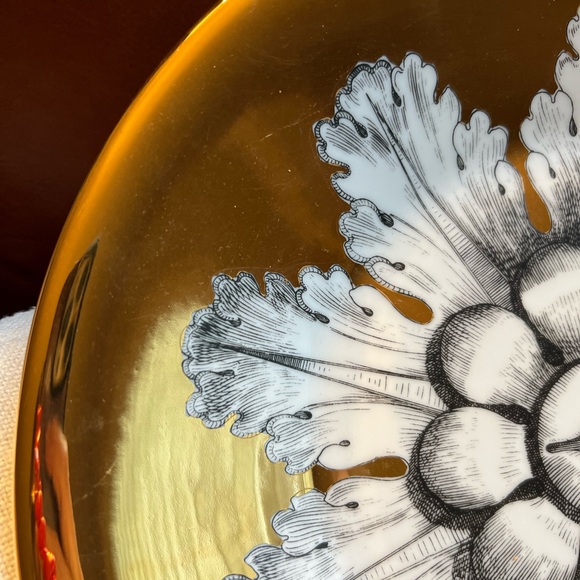 FORNASETTI Centerpiece Rosone n6 Gold Bowl - Picture 9 of 14